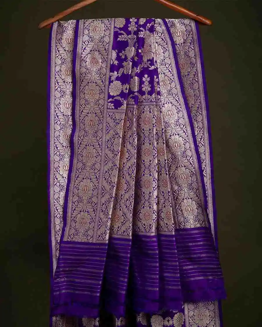 TRENDING LICHI SILK JACQUARD WORK SAREE WITH UNSTITCHED BLOUSE FESTIVE WEAR WHOLESALE PRICE ETHNIC GARMENT (3)