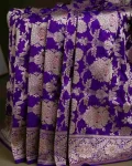 TRENDING LICHI SILK JACQUARD WORK SAREE WITH UNSTITCHED BLOUSE FESTIVE WEAR WHOLESALE PRICE ETHNIC GARMENT (2)