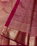 TRENDING LICHI SILK JACQUARD WORK SAREE WITH UNSTITCHED BLOUSE SAREE WITH UNSTITCHED BLOUSE PINK
