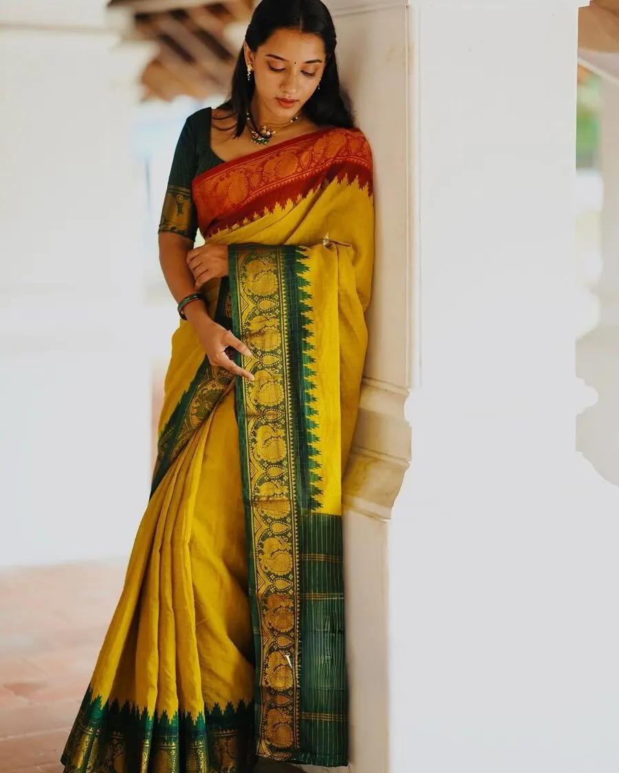 TRENDING LICHI SILK JACQUARD WORK SAREE WITH UNSTITCHED BLOUSE SAREE WITH UNSTITCHED BLOUSE FESTIVE WEAR WHOLESALE PRICE ETHNIC GARMENT (2)