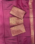 TRENDING LICHI SILK JACQUARD WORK SAREE WITH UNSTITCHED BLOUSE SAREE WITH UNSTITCHED BLOUSE FESTIVE WEAR WHOLESALE PRICE ETHNIC GARMENT (2)