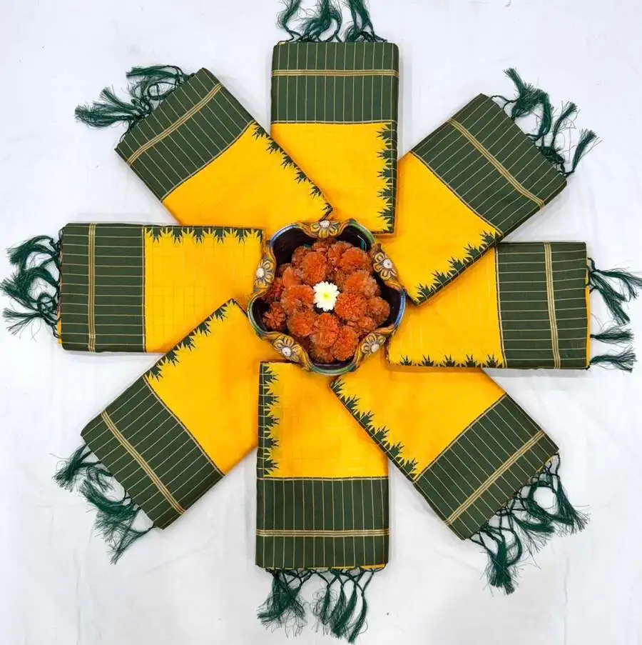 TRENDING LICHI SILK JACQUARD WORK SAREE WITH UNSTITCHED BLOUSE SAREE WITH UNSTITCHED BLOUSE FESTIVE WEAR WHOLESALE PRICE ETHNIC GARMENT (9)