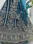 15AATRACTIVE BUTTURFLY NET SEQUENCE AND CODING EMBROIDERY WORK LEHENGA CHOLI WITH DUPATTA WEDDING WEAR WHOLESALE PRICE ETHNIC GARMENT (10)