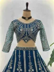 15AATRACTIVE BUTTURFLY NET SEQUENCE AND CODING EMBROIDERY WORK LEHENGA CHOLI WITH DUPATTA WEDDING WEAR WHOLESALE PRICE ETHNIC GARMENT (10)