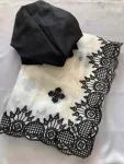 16RICH LOOK FENDY CHIFFON EMBROIDERY BORDER WORK SAREE WITH UNSTITCHED BLOUSE WEDDING WEAR WHOLESAEL PRICE ETHNIC GARMENT (13)