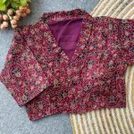 1FANCY PURE COTTON AJRAKH PRINT WORK STITCHED BLOUSE FESTIVE WEAR WHOLESALE PRICE ETHNIC GARMENT (5)