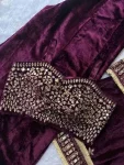 1FANCY VELVET REAL MIRROR WORK WITH EMBROIDERY WORK TOP BLOUSE PALAZZO WITH DUPATTA PARTY WEAR WHOLESALE PRICE ETHNIC GARMENT (34)