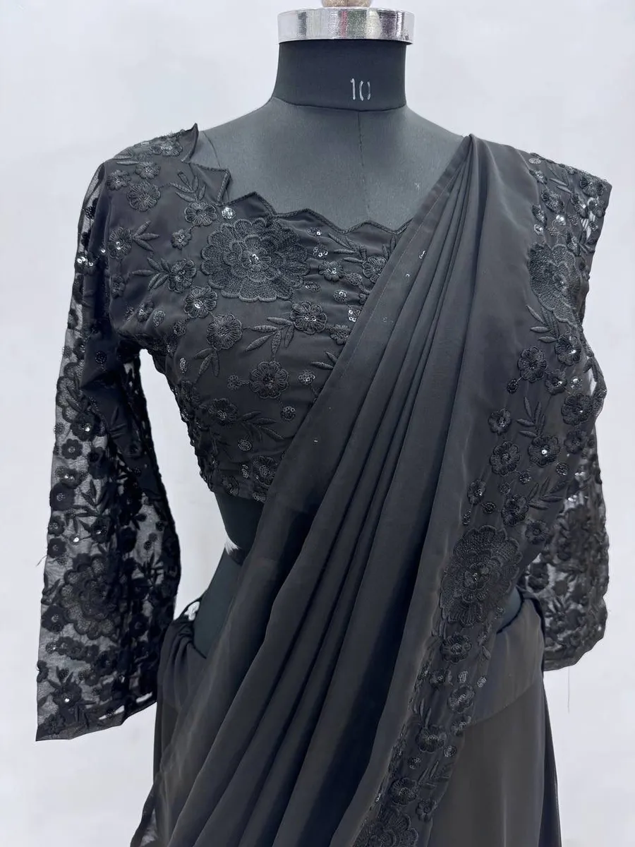 1NEW ARRIVAL GEORGETTE EMBROIDERY SEQUENCE WORK WITH RUFFLE WORK LEHENGA SAREE CHOLI WITH ATTACHED DUPATTA FESTIVE WEAR WHOLESALE PRICE ETHNIC GARMENT (16).webp