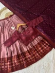 1NEW ARRIVAL KANJIVARAM SILK ZARI WEAVING WORK STITCHED LEHENGA UNSTITCHED CHOLI WITH DUPATTA FESTIVE WEAR WHOLESALE PRICE ETHNIC GARMENT (8)