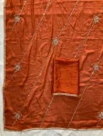 1RICH LOOK CRUSH SILK BEADS EMBROIDERY WORK SAREE WITH UNSTITCHED BLOUSE PARTY WEAR WHOLESALE ETHNIC GARMENT (15)