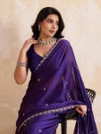 1RICH LOOK RANGOLI SILK EMBROIDERY CUTWORK WORK LACE BORDER WORK SAREE WITH UNSTITCHED BLOUSE PARTY WEAR WHOLESALE PRICE ETHNIC GARMENT (18)