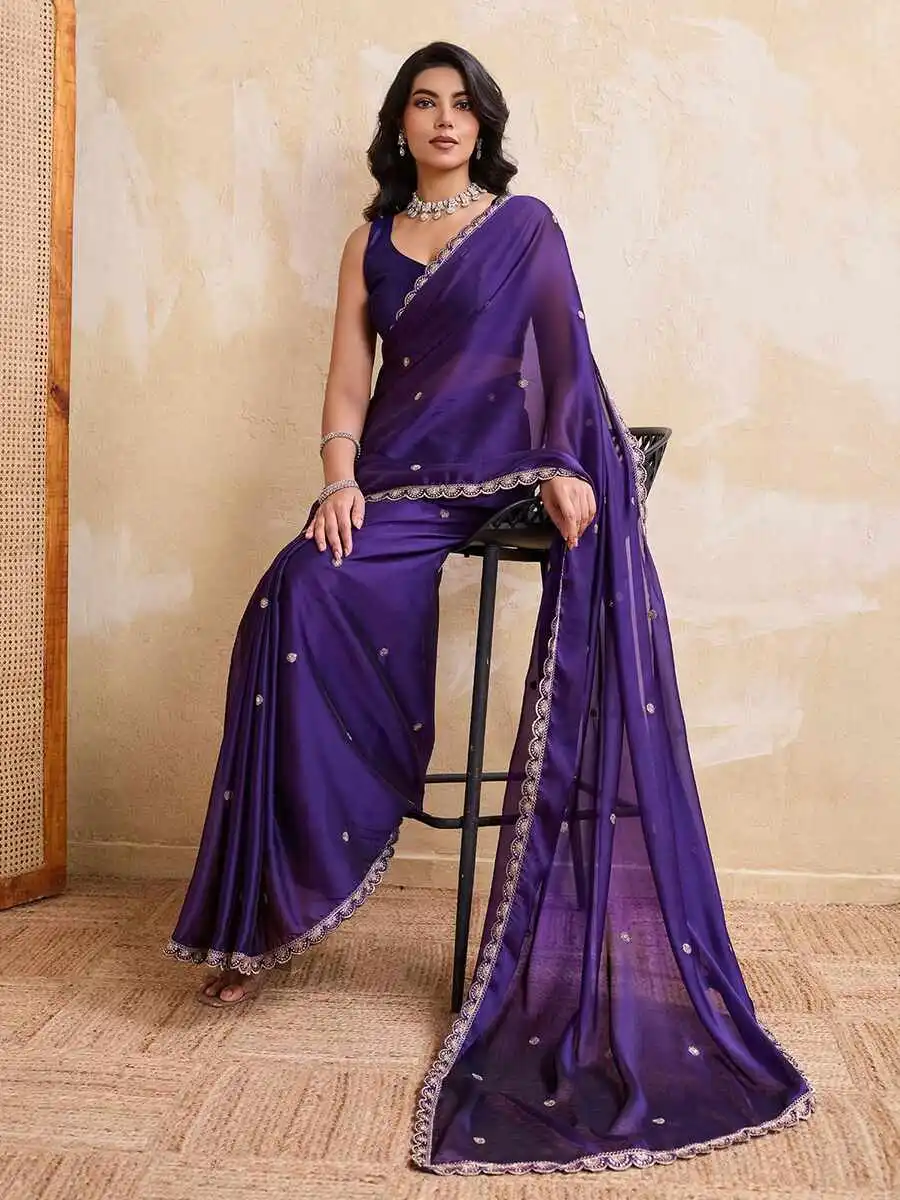 1RICH LOOK RANGOLI SILK EMBROIDERY CUTWORK WORK LACE BORDER WORK SAREE WITH UNSTITCHED BLOUSE PARTY WEAR WHOLESALE PRICE ETHNIC GARMENT (17)