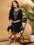 1RICH LOOK RAYON EMBROIDERY WORK ONLY KURTI FESTIVE WEAR WHOLESALE PRICE ETHNIC GARMENT (4)