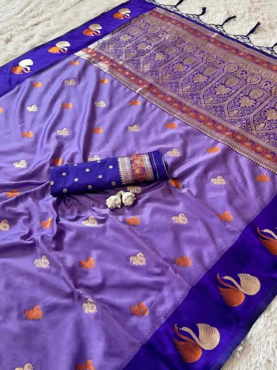 1RICH LOOK SOFT SILK ZARI WORK COPPER & SILVER FANCY BUTTI WITH SATIN BORDER WORK SAREE WITH UNSTITCHED BLOUSE FESTIVE WEAR WHOLESALE PRICE ETHNIC GARMENT (13).jpg.webp