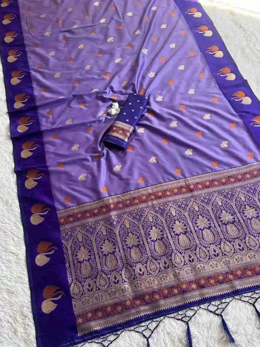 1RICH LOOK SOFT SILK ZARI WORK COPPER & SILVER FANCY BUTTI WITH SATIN BORDER WORK SAREE WITH UNSTITCHED BLOUSE FESTIVE WEAR WHOLESALE PRICE ETHNIC GARMENT (14).jpg.webp
