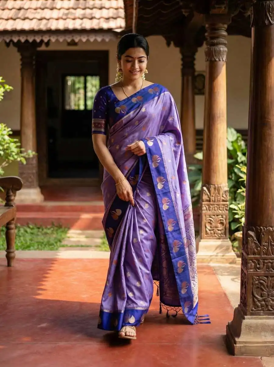 1RICH LOOK SOFT SILK ZARI WORK COPPER & SILVER FANCY BUTTI WITH SATIN BORDER WORK SAREE WITH UNSTITCHED BLOUSE FESTIVE WEAR WHOLESALE PRICE ETHNIC GARMENT (16).jpg.webp