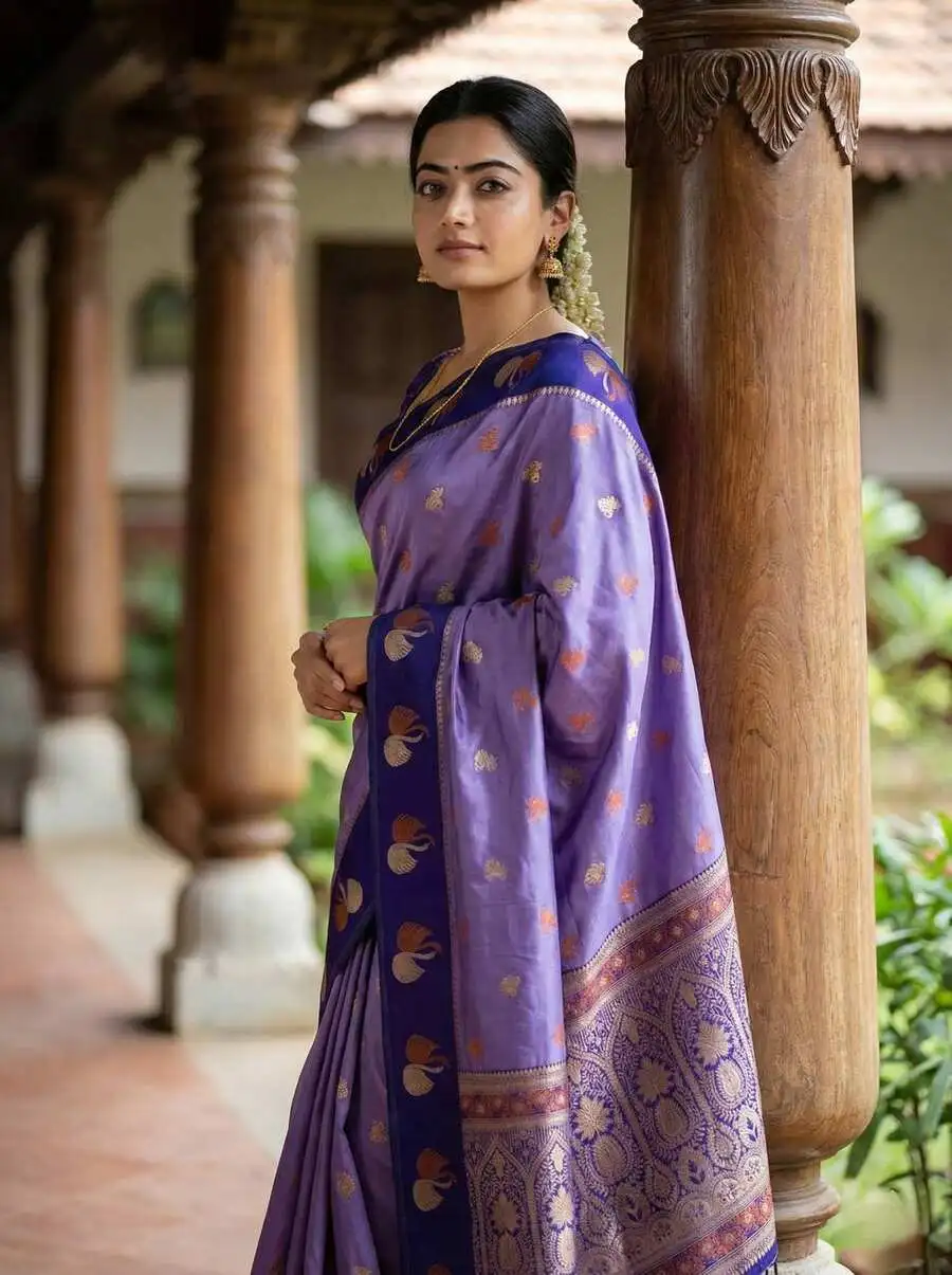 1RICH LOOK SOFT SILK ZARI WORK COPPER & SILVER FANCY BUTTI WITH SATIN BORDER WORK SAREE WITH UNSTITCHED BLOUSE FESTIVE WEAR WHOLESALE PRICE ETHNIC GARMENT (17).jpg.webp