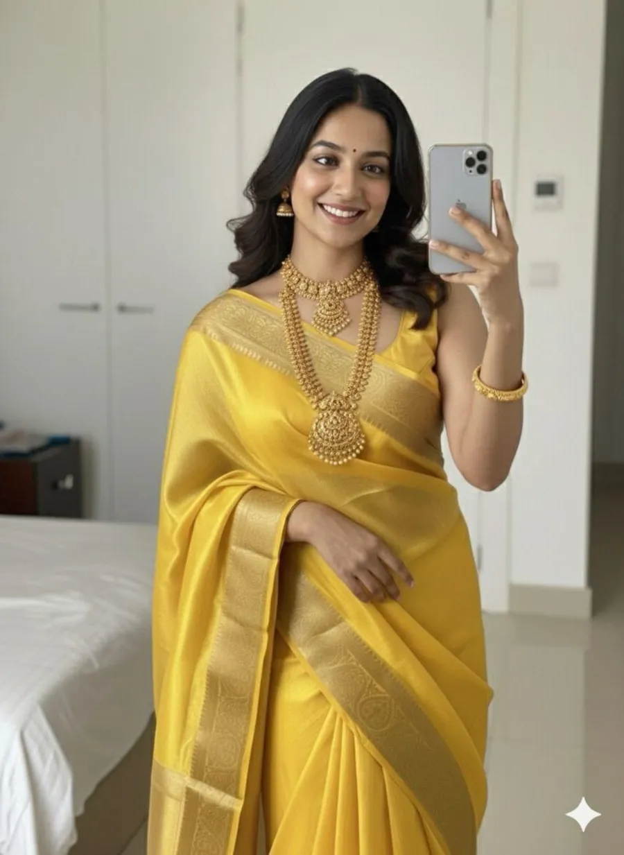 1TRENDING SPACE SILK ZARI BORDER WEAVING WITH RICH ZARI PALLU WORK SAREE WITH UNSTITCHED BLOUSE FESTIVE WEAR WHOLESALE PRICE ETHNIC GARMENT (3)