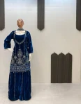21FANCY VELVET SEQUENCE EMBROIDERY WORK TOP PALAZZO WITH DUPATTA WEDDING WEAR WHOLESALE PRICE ETHNIC GARMENT (2)