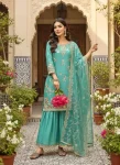 22RICH LOOK GMY SILK EMBROIDERY SEQUENCE & CODING DORI WORK TOP PALAZZO WITH DUPATTA FESTIVE WEAR WHOLESALE PRICE ETHNIC GARMENT (14)