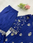 25NEW ARRIVAL CHINON EMBROIDERY SEQUENCE WORK TOP SHARARA WITH DUPATTA FESTIVE WEAR WHOLESALE PRICE ETHNIC GARMENT (3)