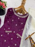 28DESIGNER GMY SILK EMBROIDERY SEQUENCE WORK TOP PALAZZO WITH DUPATTA FESTIVE WEAR WHOLESALE PRICE ETHNIC GARMENT (2)