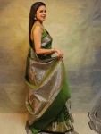 2ATTRACTIVE LICHI SILK JACQUARD WORK SAREE WITH UNSTITCHED BLOUSE FESTIVE WEAR WHOLESALE PRICE ETHNIC GARMENT (14)