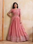 2DESIGNER GEORGETTE EMBROIDERY WORK LEHENGA CHOLI WITH DUPATTA WEDDING WEAR WHOLESALE PRICE ETHNIC GARMENT (9)