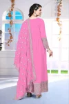 2FANCY GEORGETTE CHAIN WORK GOWN WITH DUPATTA FESTIVE WEAR WHOLESALE PRICE ETHNIC GARMENT (20)