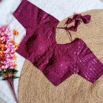 2FANCY GEORGETTE SEQUENCE WORK STITCHED BLOUSE WEDDING WEAR WHOLESALE PRICE ETHNIC GARMENT (7)