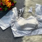 2FANCY MALAI SATIN PLAIN STITCHED BLOUSE PARTY WEAR WHOLESALE PRICE ETHNIC GARMENT (6)