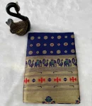 2FANCY PAITHANI SILK ZARI WEAVING WORK SAREE WITH UNSTITCHED BLOUSE FESTIVE WEAR WHOLESALE PRICE ETHNIC GARMENT (19)