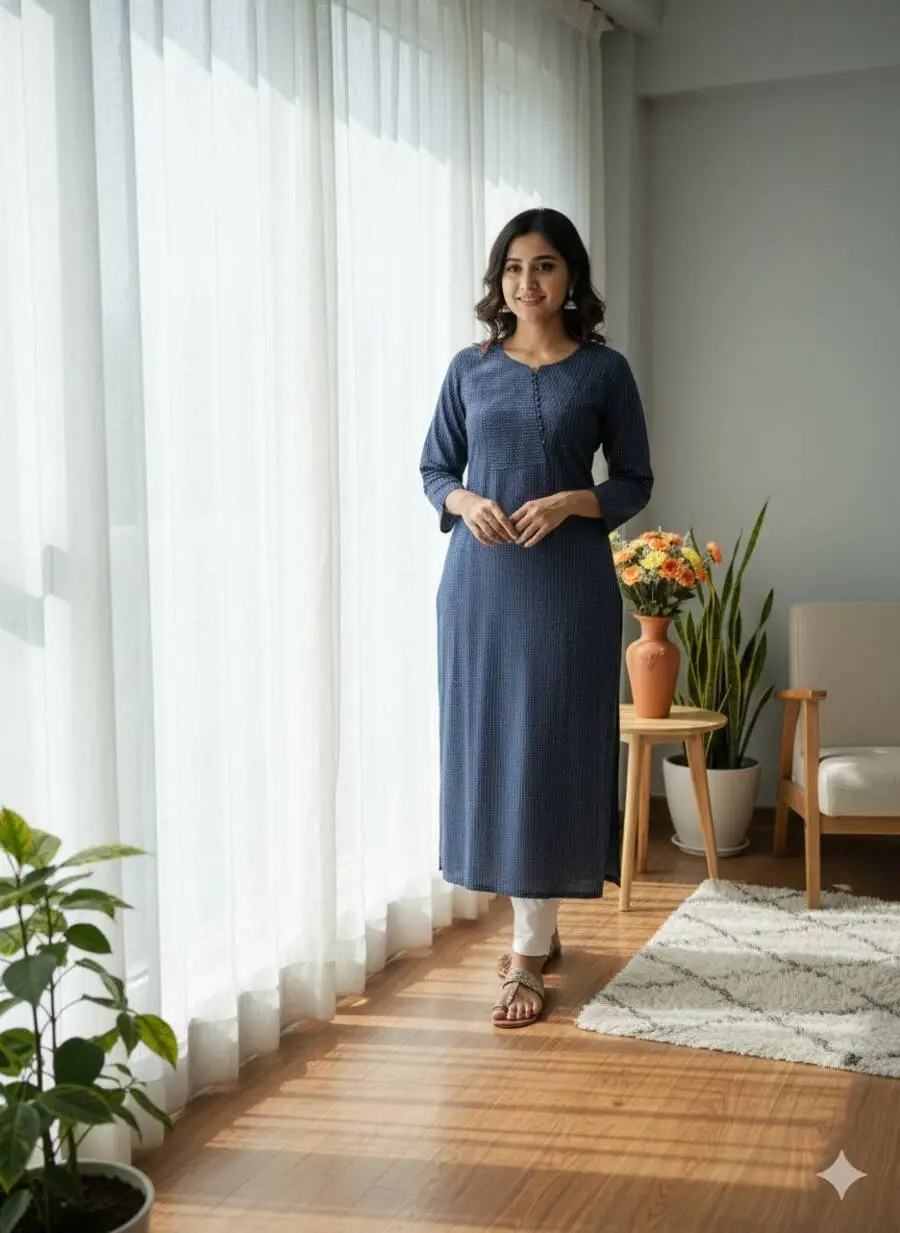 2MODERN KATHA COTTON BEAUTIFUL PATTERN WORK KURTI OFFICE WEAR WHOLESALE PRICE ETHNIC GARMENT (17)