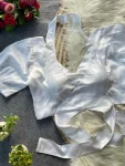 2MODERN MALAI SATIN PLAIN STITCHED BLOUSE PARTY WEAR WHOLESALE PRICE ETHNIC GARMENT (4)