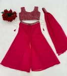 2MODERN TABBY SILK EMBROIDERY SEQUENCE THREAD WORK BLOUSE PALAZZO WITH DUPATTA PARTY WEAR WHOLESALE PRICE ETHNIC GARMENT (12)