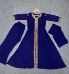 2RICH LOOK GEORGETTE SEQUENCE WORK TOP BOTTOM WITH DUPATTA FESTIVE WEAR WHOLESALE PRICE ETHNIC GARMENT (3)