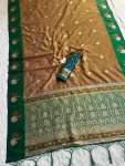 2RICH LOOK SOFT SILK ZARI WORK COPPER & SILVER FANCY BUTTI WITH SATIN BORDER WORK SAREE WITH UNSTITCHED BLOUSE FESTIVE WEAR WHOLESALE PRICE ETHNIC GARMENT (31).jpg.webp