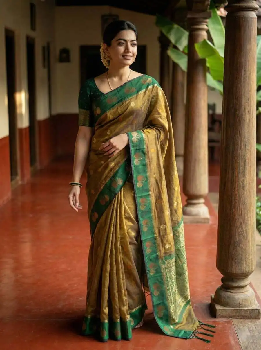 2RICH LOOK SOFT SILK ZARI WORK COPPER & SILVER FANCY BUTTI WITH SATIN BORDER WORK SAREE WITH UNSTITCHED BLOUSE FESTIVE WEAR WHOLESALE PRICE ETHNIC GARMENT (31).jpg.webp
