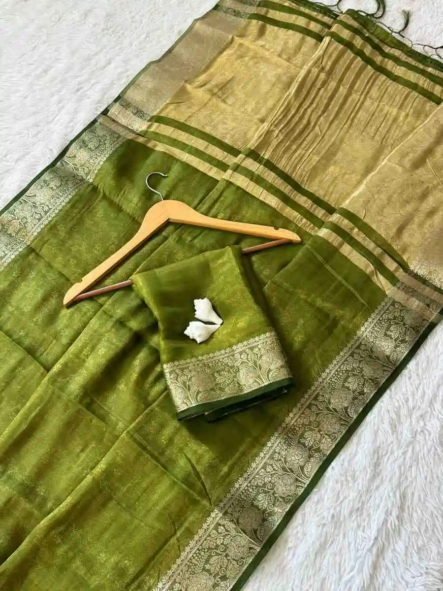 2RICH LOOK SPACE SILK ZARI BORDER WEAVING WORK SAREE WITH UNSTITCHED BLOUSE FESTIVE WEAR WHOLESALE PRICE ETHNIC GARMENT (8)