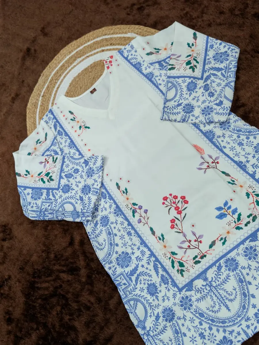 2RICH LOOK VISCOSE RAYON DIGITAL PRINT WORK CO-ORD SET DAILY WEAR WHOLESALE PRICE ETHNIC GARMENT (14)