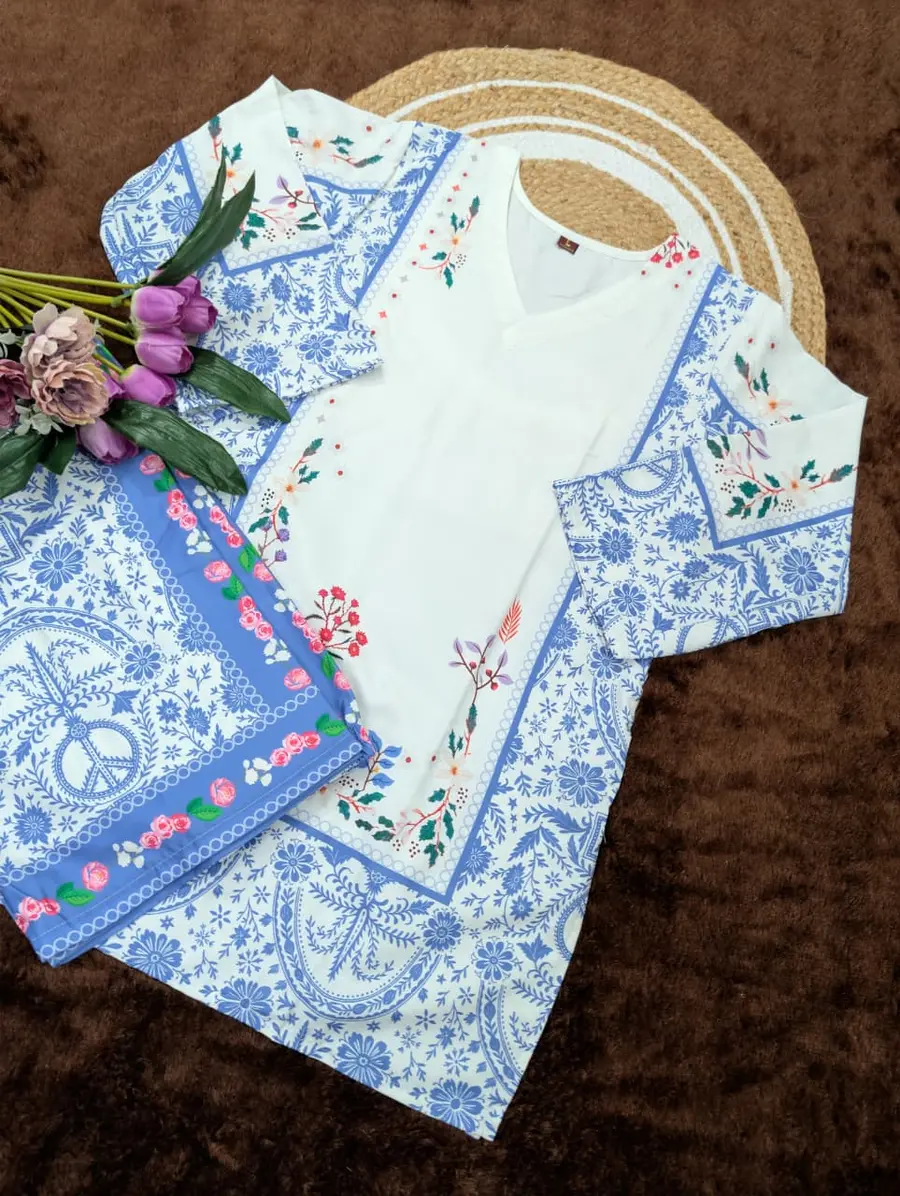 2RICH LOOK VISCOSE RAYON DIGITAL PRINT WORK CO-ORD SET DAILY WEAR WHOLESALE PRICE ETHNIC GARMENT (15)