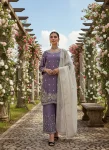 TRENDING JC SILK THREAD & SEQUNCE WITH PEARL WORK TOP PALAZZO WITH DUPATTA LAVENDER