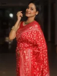 2TRENDING LICHI SILK RICH PALLU & JACQUARD WORK SAREE WITH UNSTITCHED BLOUSE FESTIVE WEAR WHOLESALE PRICE ETHNIC GARMENT (12)