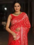 2TRENDING LICHI SILK RICH PALLU & JACQUARD WORK SAREE WITH UNSTITCHED BLOUSE FESTIVE WEAR WHOLESALE PRICE ETHNIC GARMENT (12)