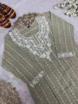 35RICH LOOK KHADI COTTON BUTTI WITH BEAUTIFUL EMBROIDERY WORK KURTI FESTIVE WEAR WHOLESALE PRICE ETHNIC GARMENT (12)