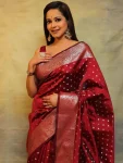 3ATTRACTIVE LICHI SILK JACQUARD WORK SAREE WITH UNSTITCHED BLOUSE FESTIVE WEAR WHOLESALE PRICE ETHNIC GARMENT (5)