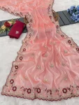 3DESIGNER JC SILK EMBROIDERY WORK AND MULTI THREAD WORK WITH ARCO CUT WORK SAREE WITH UNSTITCHED BLOUSE WEDDING WEAR WHOLESALE PRICE ETHNIC GARMENT (11).webp