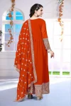 3FANCY GEORGETTE CHAIN WORK GOWN WITH DUPATTA FESTIVE WEAR WHOLESALE PRICE ETHNIC GARMENT (19)