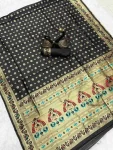 3FANCY PAITHANI SILK ZARI WEAVING WORK SAREE WITH UNSTITCHED BLOUSE FESTIVE WEAR WHOLESALE PRICE ETHNIC GARMENT (35)
