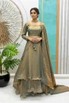 FANCY SPACE SILK SEQUENCE EMBROIDERY WORK LEHENGA BLOUSE WITH EXTRA FRILLS AND DUPATTA SKY